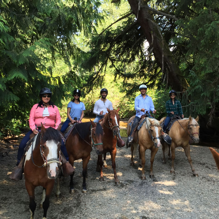 Vancouver Horseback Trail Riding Group Ride
